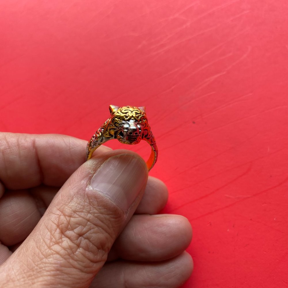 Tiger head ring - Picture 7 of 8